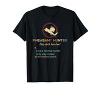 Pheasant Hunter Vocabulary Hunting Flying Bird Shooting Gift T-Shirt