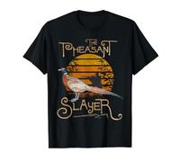 Pheasant Hunting Hunter Upland Funny Slayer Bird Boys Men Value Graphic T-Shirt, Men, Black, L