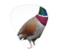 Pheasant Printed pick set - 12 pieces, thin, medium and thick guitar picks, suitable for guitar, bass, electric guitar and ukulele