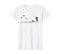 Pheasant Sport Shooting Value Graphic T-Shirt, Women, White, L