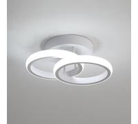 Pheashine Aluminum 17cm Dual-Ring LED Ceiling Light 22W 6500K Cool White Pheashine White