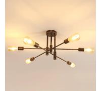 Pheashine Antique Bronze Ceiling Light Industrial Flush Mount Pheashine Bronze