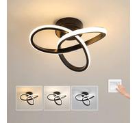 Pheashine Black 25cm Round Dimmable LED Ceiling Light 20W 2200LM 3000K-6500K Pheashine Black
