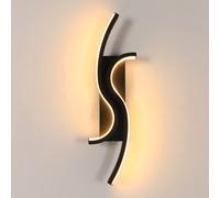 Pheashine Black Double LED Wall Sconce, 12W 3000K Warm Light Wall Lamp, 40cm Pheashine Black
