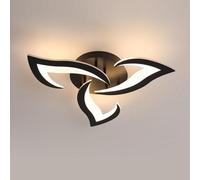Pheashine Black Led Ceiling Light 36W 3060Lm 58Cm Acrylic 3-Head 3000K Warm White