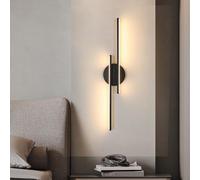 Pheashine Black Led Wall Light 24W Long Design 3000K Warm White For Indoor Use