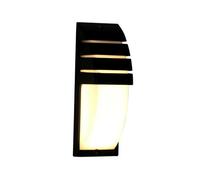 Pheashine Black Outdoor Wall Light 12W 3000K Warm Light 220V 2 Pack