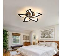 Pheashine Black Petals Design Acrylic 60Cm 60W 3000K Warm White Led Ceiling Light