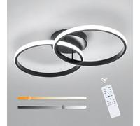 Pheashine Black Round Led Aluminum Ceiling Light