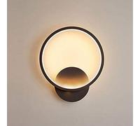 Pheashine Black Round Led Wall Light 12W 19.5Cm 3000K Warm Indoor 220V