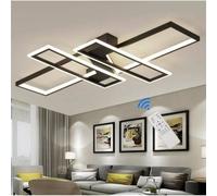 Pheashine Black Sleek Rectangular LED Chandelier Light 46W 120x80cm Black | Size: 120x80 cm Pheashine Black 120x80 cm