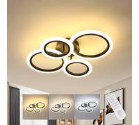 Pheashine Bright Acrylic Ceiling Light 32W 3000-6500K With Remote Control in Black Pheashine Black