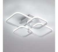 Pheashine Bright LED Ceiling Light 60W 6750 Lumens 6000K Square in White Pheashine White