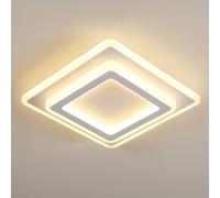 Pheashine Bright Square Acrylic Ceiling Lamp 29cm 44W Warm Light 3000K in White Pheashine White