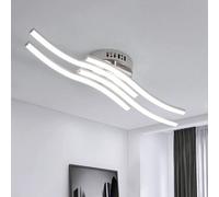 Pheashine Ceiling Light, Modern 4 Light Corrugated Led Ceiling Light,cool White 24W For Living Room, Bedroom Or Kitchen