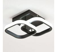 Pheashine Ceiling Lights ,modern Square Led Ceiling Light,22W Black, 6500K Cool White For Bedroom, Kitchen Or Study Room