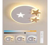 Pheashine Dimmable Led Ceiling Light 3000K-6500K Acrylic Chandelier For Kids Room Living Room