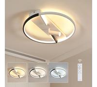 Pheashine Dimmable LED Ceiling Light 42W with Remote in Black Pheashine Black