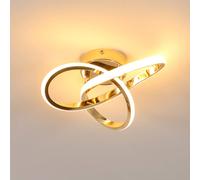 Pheashine Elegant Ceiling Light 22W Gold Plating 25x10cm Warm Light | Size: 25x10 cm Pheashine Gold 25x10 cm