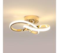 Pheashine Elegant Ceiling Light Gold Aluminium 22W 25x10cm Neutral Light | Size: 25x10 cm Pheashine Gold 25x10 cm