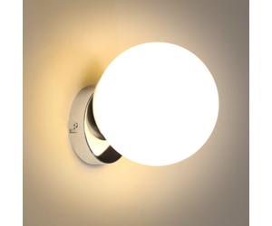 Pheashine Elegant Globe Wall Light E27 15Cm For Bedroom Living Room Hallway Hotel