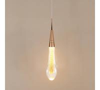 Pheashine Elegant Pendant Light Glass Chandelier Gold Warm Light 37x6x6CM | Size: 37 x 6 x 6 cm Pheashine Gold 37 x 6 x 6 cm
