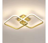 Pheashine Elegant Square LED Ceiling Light With Remote Control 3000-6500K in Gold Pheashine Gold
