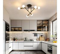 Pheashine Gold Adjustable Arm Six Light E27 Industrial Chandelier Without Bulb