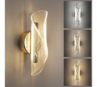 Pheashine Gold Led Wall Lamp 12W 21.8X8Cm With 3 Colour Temperatures And Dimmable Brightness 220V