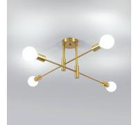 Pheashine Gold-Plated 71cm 4-Light Molecule Chandelier E27 Iron Ceiling Fixture in Gold Pheashine Gold