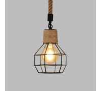 Pheashine Hand Woven Hemp Rope Chandelier Light Fixture Pheashine Multicolor