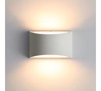 Pheashine Indoor Wall Light, 7W Warm White LED Modern Plaster Wall Lights, Decorative Up and Down Wall Lamp Sconce for Living Room, Bedroom, Corridor, Stairs, Pathway (G9 LED Bulb Include)