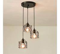 Pheashine Industrial Black E27 Pendant Ceiling Light Fixture Pheashine Black