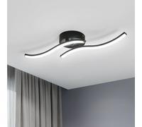 Pheashine Led Ceiling Light, 2-Curved Ceiling Lighting, 6500K,modern Ceiling Fixture For Living Room, Bedroom, Hallway