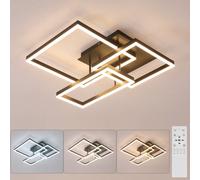 Pheashine Led Ceiling Light Dimmable,modern Led Ceiling Lamp With Remote Control,for Living Room Kitchen Bedroom, 60Cm