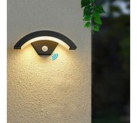 Pheashine Led Outdoor Wall Light, Modern Waterproof (Ip54) Black Arched Design, Suitable For Porches, Gardens.