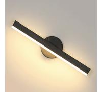 Pheashine Led Wall Lights Indoor, Wall Lamp Modern, 3000K For Mirror, Hallway, Living Room, Bedroom, Dining Room(Black)