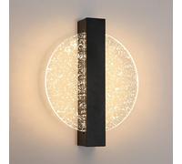 Pheashine Modern 12W Led Wall Light, 3 Color Temperatures 3000K/4500K/6500K, Black, Indoor For Living Room, Bedroom