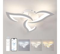 Pheashine Modern 3-Light Ceiling Lamp Smart Dimmable White Acrylic Design Pheashine White