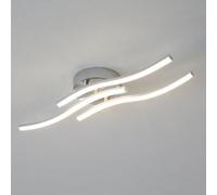 Pheashine Modern 4 Light Corrugated Led Ceiling Light,cool White 24W For Living Room, Bedroom Or Kitchen