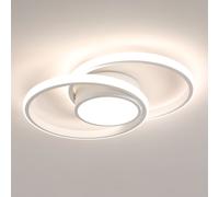 Pheashine Modern 42W Double-Circle LED Ceiling Light 4500K Neutral White Pheashine White