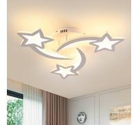 Pheashine Modern Acrylic 3-Light LED Ceiling Light 40W 3000K Warm White Pheashine White