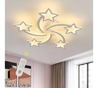 Pheashine Modern Acrylic Ceiling Light Dimmable 3000-6500K indoor Light D61cm in White Pheashine White