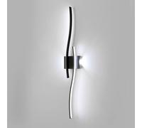 Pheashine Modern Black Curved LED Wall Light 27W 6500K 89x14cm Bedroom Sconce | Size: 89x14 cm Pheashine Black 89x14 cm