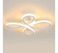 Pheashine Modern Ceiling Light 30W 3500LM White Acrylic Flower-Shaped Pheashine White