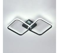 Pheashine Modern Ceiling Light , Black Led Aluminum Ceiling Light White Light 6500K For Living Room, Bedroom, Hallway.