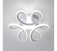 Pheashine Modern Curved Led Ceiling Light,22W 26Cm Cool White 6500K For Hallway Or Kitchen