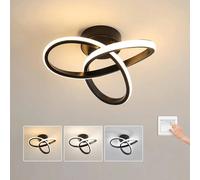 Pheashine Modern Dimmable LED Ceiling Light 20W 2200LM 25cm 3CCT Black/White in Black Pheashine Black