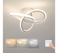 Pheashine Modern Dimmable LED Ceiling Light 20W 2200LM 25cm 3CCT Black/White in White Pheashine White