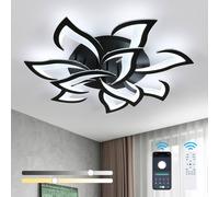 Pheashine Modern Dimmable LED Ceiling Light With Remote Control 70W in Black Pheashine Black